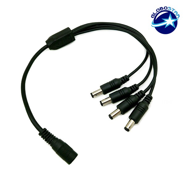 Feme Connector σε 4x Male Connector 5.5*2.1 GloboStar 77552