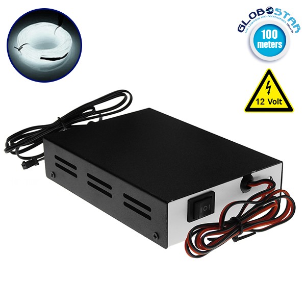 Controller για Εύκαμπτο Φωτιζόμενο Καλώδιο Neon έως 100 Μέτρα 12 Volt DC GloboStar 08013