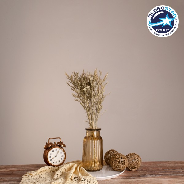 GloboStar® WHEAT 36548 Αποξηραμένο Φυτό Σίτος - Μπουκέτο Διακοσμητικών Κλαδιών Μπεζ - Πράσινο Υ60cm