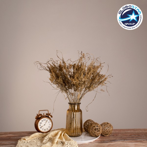 GloboStar® FERNGRASS 36556 Αποξηραμένο Φυτό Φτερόχορτο - Μπουκέτο Διακοσμητικών Κλαδιών Μπεζ Υ60cm