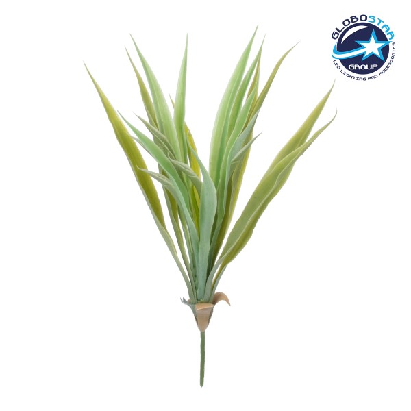 GloboStar® IRIS 78234 Τεχνητό Φυτό Ίριδα - Μπουκέτο Διακοσμητικών Φυτών - Κλαδιών με Φύλλωμα Πράσινο Υ33cm