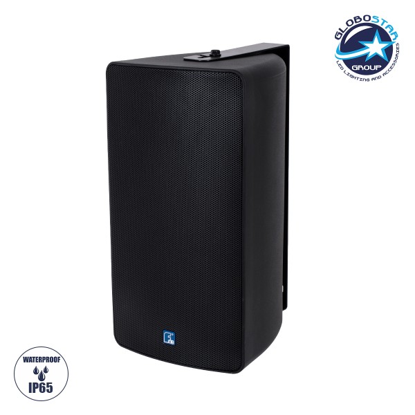 GloboStar® FDB ES108BT 98004 Facilities Speaker - Παθητικό Ηχείο Εγκαταστάσεων Επιτοίχιο με Μετασχηματιστή 100V & 16Ω - 150W RMS (600W Peak) - 1 x 8" Inches LF & 1 x 1" Inches HF - Αδιάβροχο IP65 - Μαύρο - Μ24 x Π28.5 x Υ45cm