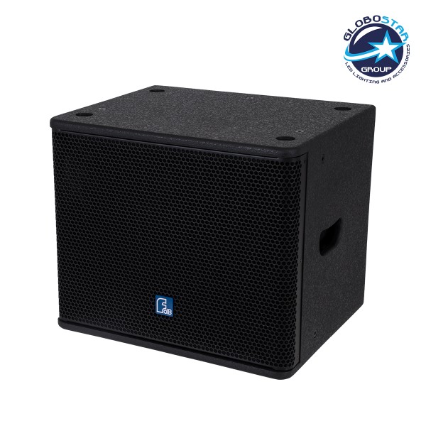 GloboStar® FDB ES110SA 98006 Facilities Speaker - Ενεργό Αυτοενισχυόμενο Ηχείο Subwoofer Εγκαταστάσεων Επιδαπέδιο με Ψηφιακό Ενισχυτή BA1.3 AC 220V/50-60Hz - 300W RMS (600W Peak) - 1 x 10" Inches LF - IP20 - Μαύρο - Μ44.5 x Π36.5 x Υ37.5cm