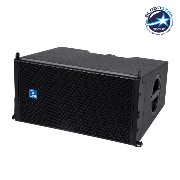 GloboStar® FDB DLA208 98017 PA Speaker - Παθητικό Ηχείο Line Array Κρεμαστό & Επιδαπέδιο 8Ω - 300W RMS (1200W Peak) - 2 x 8" Inches LF & 1 x 3" Inches HF - IP20 - Μαύρο - Μ56 x Π42.5 x Υ27.5cm