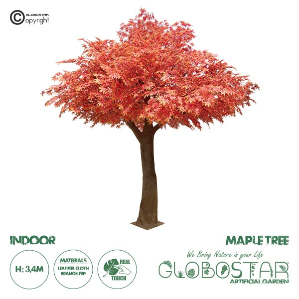 GloboStar® Artificial Garden MAPLE TREE 20162 Τεχνητό Διακοσμητικό Δέντρο Σφένδαμος Υ340cm
