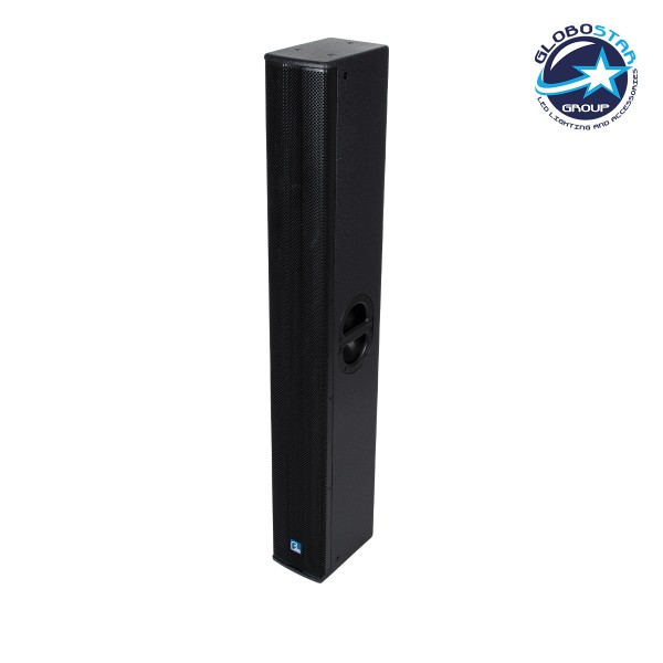 GloboStar® FDB K806 98027 PA Speaker - Παθητικό Ηχείο Column Κολωνάτο Επιτοίχιο & Επιδαπέδιο 6Ω - 480W RMS (1920W Peak) - 6 x 6" Inches Mid & 2 x 1.7" Inches HF - IP20 - Μαύρο - Μ15.8 x Π24.2 x Υ129cm