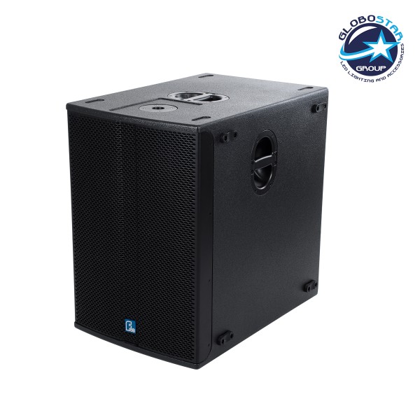 GLOBOSTAR® FDB K118BAS 98028 Επιδαπέδιο Ενεργό Αυτοενισχυόμενο PA Subwoofer Κολωνάτο Σύστημα με Ψηφιακό Ενισχυτή DSP SA2.68 AC 220V/50-60Hz - 600W RMS/4Ω + 600W RMS/4Ω (2400W Peak) - 1 x 18" Inches LF - IP20 - Μαύρο - Μ47.5 x Π71 x Υ70cm - 2 Χρόνια Εγγύησ