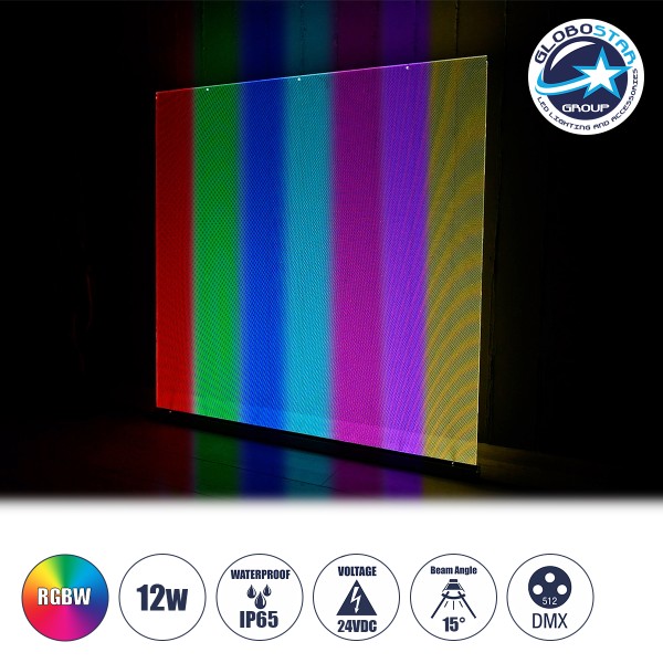 GloboStar® WASHER-PLEXI 90499 Μπάρα Φωτισμού Wall Washer LED 12W 1020lm 15° DC 24V Αδιάβροχο IP65 με Plexiglass Μοριακού Φωτισμού Μ100 x Π3.3 x Υ100cm Πολύχρωμο RGBW DMX512 - Γκρι Ανθρακί - 3 Χρόνια Εγγύηση