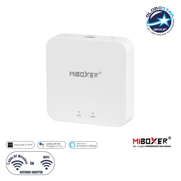 GloboStar® 73436 WL-BOX2 Mi-BOXER Smart Gateway Bridge Adapter WiFi to RF 2.4Ghz - Tuya Smart APP - USB Type-C DC 5V - IP20 Μ6.4 x Π6.4 x Υ1.5cm - 5 Years Warranty