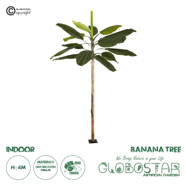 GloboStar® Artificial Garden BANANA TREE 21501 Τεχνητό Διακοσμητικό Δέντρο Μπανανιάς Υ400cm