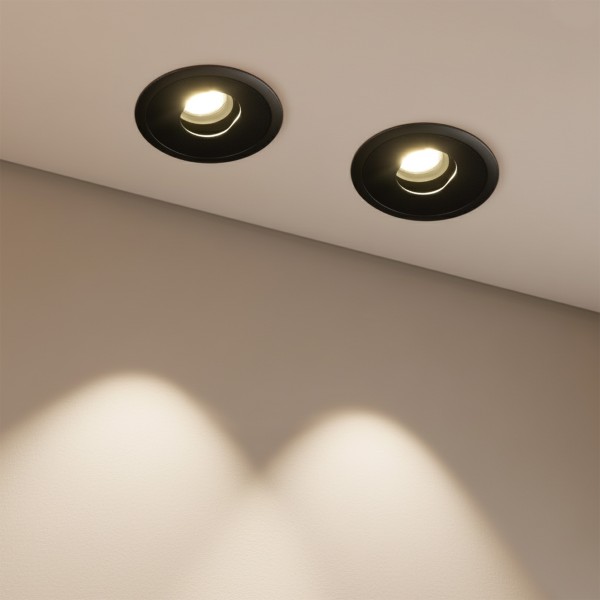 kelvo® ASYMMETRICAL KLV-101-0132 Χωνευτό Downlight Σποτ LED 7W 875lm 15°x30° AC 220-240V IP20 Φυσικό Λευκό 4500K - Bridgelux COB Chip & TÜV SÜD Driver - Μαύρο Ματ - Μ8.3 x Π8.3 x Υ8.2cm / Q7.3cm - 5 Χρόνια Εγγύηση