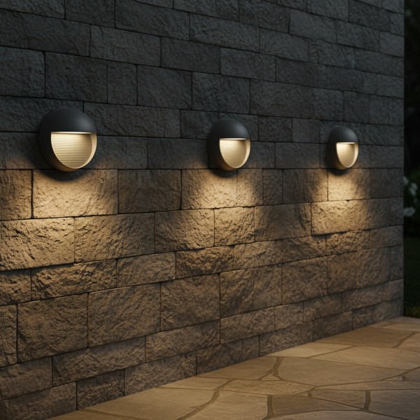 kelvo® STEPART KLV-101-0096 Μοντέρνο Φωτιστικό Σκαλοπατιού - Διαδρόμου LED 3W 375lm 45° AC 220-240V Αδιάβροχο IP65 Θερμό Λευκό 2700K - Lumileds SMD Chip & TÜV SÜD Driver - Γκρι Ανθρακί Ματ - Μ16 x Π8 x Υ16cm - 5 Χρόνια Εγγύηση