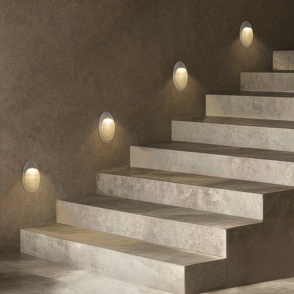 kelvo® STEPART KLV-101-0102 Μοντέρνο Φωτιστικό Σκαλοπατιού - Διαδρόμου LED 3W 375lm 45° AC 220-240V Αδιάβροχο IP65 Θερμό Λευκό 2700K - Lumileds SMD Chip & TÜV SÜD Driver - Γκρι Ανθρακί Ματ - Μ13 x Π5.5 x Υ26cm - 5 Χρόνια Εγγύηση