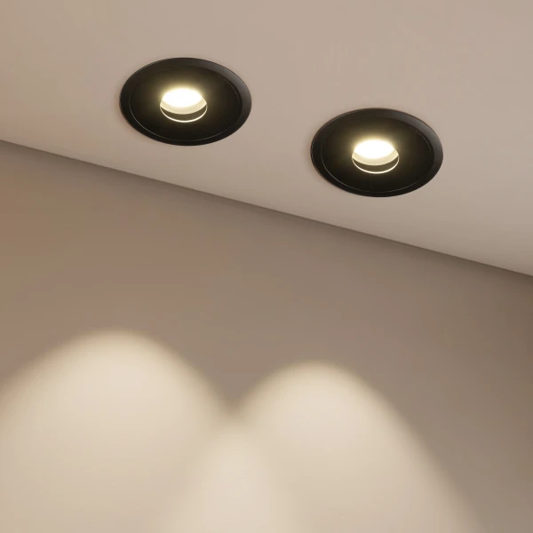 kelvo® PINADO KLV-101-0126 Χωνευτό Downlight Σποτ LED 7W 840lm 15° AC 220-240V IP20 Θερμό Λευκό 2700K - Bridgelux COB Chip & TÜV SÜD Driver - Μαύρο Ματ - Μ8.3 x Π8.3 x Υ8.2cm / Q7.3cm - 5 Χρόνια Εγγύηση