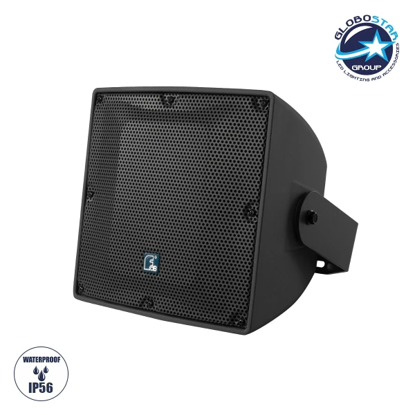 GLOBOSTAR® FDB LT206PT 98037 Επιτοίχιο Παθητικό Ηχείο Εγκαταστάσεων με Μετασχηματιστή 100V & 8Ω - 100W RMS (400W Peak) - 1 x 6.5" Inches LF & 1 x 1" Inches HF - Αδιάβροχο IP56 - Μαύρο - Μ32 x Π26 x Υ26cm - 2 Χρόνια Εγγύηση