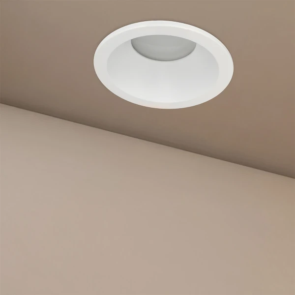 kelvo® SIGMA KLV-101-0042 Χωνευτό Φωτιστικό Downlight Σποτ Μπάνιου για Λάμπα MR16 με Ντουί GU10 AC 220-240V Αδιάβροχο IP65 - Λευκό Ματ - Μ8.5 x Π8.5 x Υ4.4cm / Q7.5cm