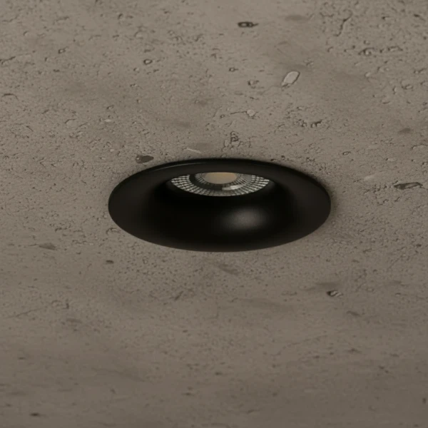 kelvo® OMICRON KLV-101-0034 Χωνευτό Φωτιστικό Downlight Σποτ για Λάμπα MR16 με Ντουί 1 x GU10 AC 220-240V IP20 - Μαύρο Ματ - Μ8.5 x Π8.5 x Υ3cm / Q7.5cm