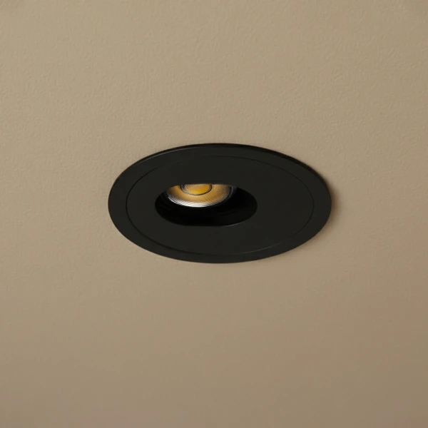 kelvo® ASYMMETRICAL KLV-101-0130 Χωνευτό Φωτιστικό Downlight Σποτ LED 7W 840lm 15°x30° AC 220-240V IP20 Θερμό Λευκό 2700K - Bridgelux COB Chip & TÜV SÜD Driver - Μαύρο Ματ - Μ8.3 x Π8.3 x Υ8.2cm / Q7.3cm - 5 Χρόνια Εγγύηση