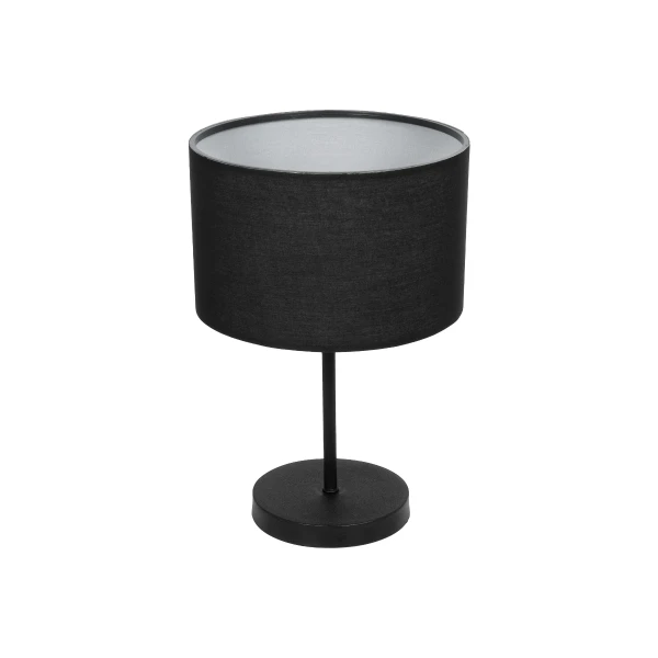 GLOBOSTAR® STRING 204-0196 Μοντέρνο Επιτραπέζιο Φωτιστικό Πορτατίφ με Ντουί 1 x E27 AC 220-240V IP20 - Μαύρο - Μ24 x Π24 x Υ37cm