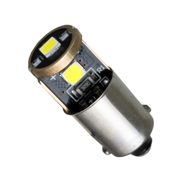 GloboStar® BA9S - T4W 81290  Λάμπα Αυτοκινήτου 3rd Generation Can-Bus Extreme Series LED 3 SMD 3030 5W 450lm 360° DC 12-22V IP20 Ψυχρό Λευκό 6000K