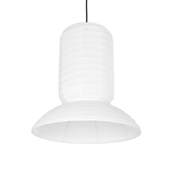 GLOBOSTAR® ROMINA 62002 Μοντέρνο Κρεμαστό Φωτιστικό Οροφής με Ντουί 1 x E27 AC 220-240V IP20 - Λευκό - Μ40 x Π40 x Υ42.5cm