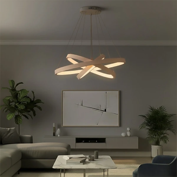 kelvo® NEMESIS KLV-101-0221-V2 Κρεμαστό Φωτιστικό Οροφής LED 120W 12000lm 180° AC 220-240V IP20 Ρυθμιζόμενο Λευκό CCT με Χειριστήριο από 2700K έως 6000K Dimmable - Lumileds SMD Chip - Λευκό Ματ - Μ80 x Π80 x Υ80cm - 3 Χρόνια Εγγύηση