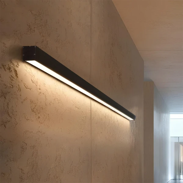 kelvo® ORION KLV-101-0362-V3 Γραμμικό Φωτιστικό Τοίχου / Απλίκα LED 72W 7200lm 120° AC 220-240V IP20 Ρυθμιζόμενο Λευκό CCT με Χειριστήριο από 2700K έως 6000K Dimmable - Lumileds SMD Chip - Μαύρο Ματ - Μ120 x Π5 x Υ7.5cm - 3 Χρόνια Εγγύηση