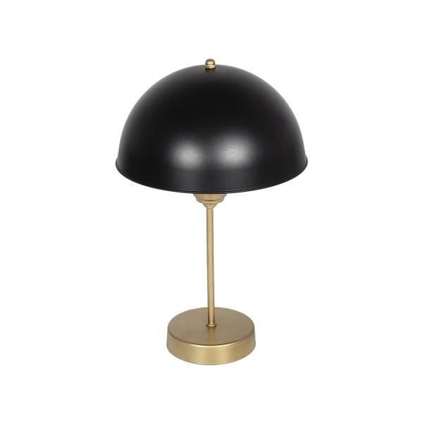 GLOBOSTAR® GAZETA 203-0305 Μοντέρνο Επιτραπέζιο Φωτιστικό Πορτατίφ με Ντουί 1 x E27 AC 220-240V IP20 - Μαύρο & Χρυσό - Μ25 x Π25 x Υ39cm