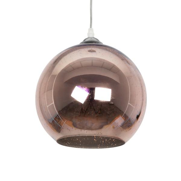 GLOBOSTAR® JUPITER 999-0146 Μοντέρνο Κρεμαστό Φωτιστικό Οροφής με Ντουί 1 x E27 AC 220-240V IP20 - Πολύχρωμο - Μ25 x Π25 x Υ26cm