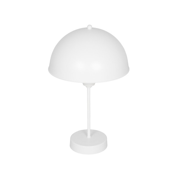 GLOBOSTAR® GAZETA 203-0301 Μοντέρνο Επιτραπέζιο Φωτιστικό Πορτατίφ με Ντουί 1 x E27 AC 220-240V IP20 - Λευκό  - Μ25 x Π25 x Υ39cm