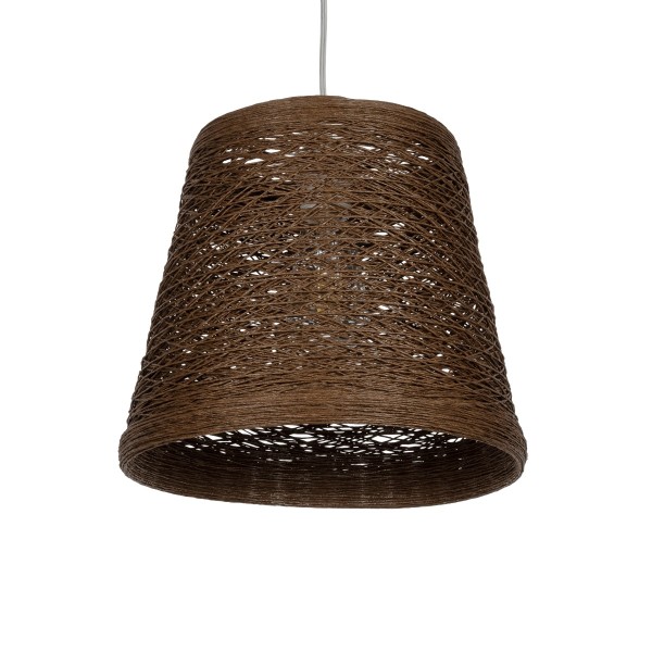 GLOBOSTAR® PLAYROOM 999-0145 Vintage Κρεμαστό Φωτιστικό Οροφής με Ντουί 1 x E27 AC 220-240V IP20 - Καφέ - Μ30 x Π30 x Υ30cm