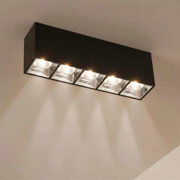 kelvo® LUMINAR KLV-101-0333 Φωτιστικό Downlight Σποτ LED 20W 2800lm 36° AC 220-240V IP20 Φυσικό Λευκό 4500K - Osram SMD Chip & TÜV SÜD Driver - Μαύρο Ματ - Μ19.5 x Π4.2 x Υ6.6cm - 5 Χρόνια Εγγύηση