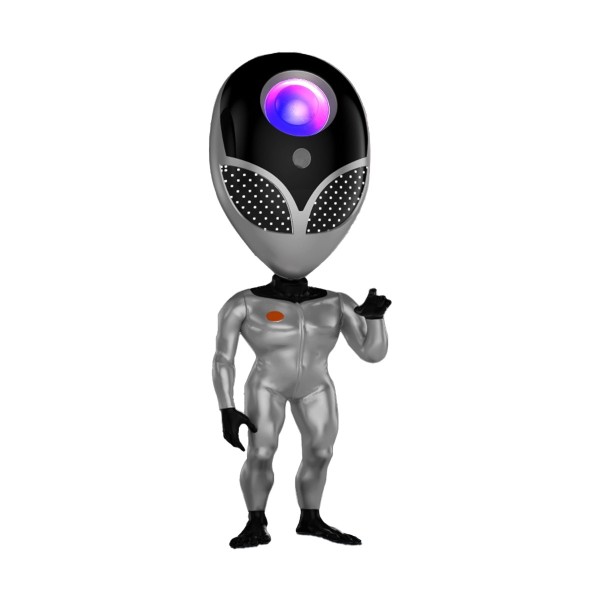 GLOBOSTAR® GALAXY GLB-106-0021 Επιτραπέζιο Φωτιστικό Πορτατίφ Προτζέκτορας Starry Sky με RF Ασύρματο Χειριστήριο LED 6W 360lm 180° AC 220-240V IP20 Πολύχρωμο RGB Dimmable - Sanan SMD Chip - Γκρι & Μαύρο - Μ12.5 x Π12.5 x Υ31cm - 2 Χρόνια Εγγύηση