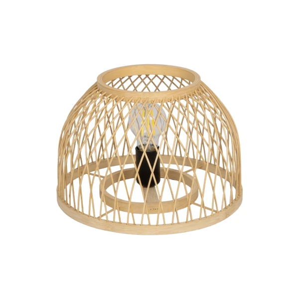 GLOBOSTAR® NOMAD 01998 Boho Επιτραπέζιο Φωτιστικό Πορτατίφ με Ντουί 1 x E27 AC 220-240V IP20 - Μπεζ - Μ30 x Π30 x Υ30cm