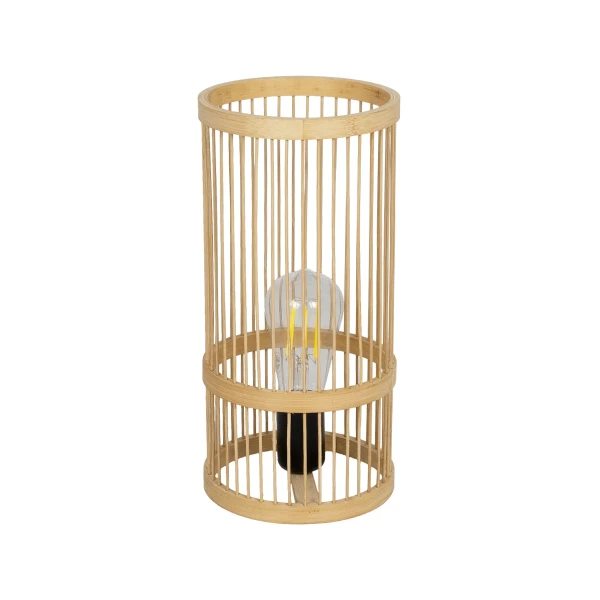 GLOBOSTAR® NOMAD 01999 Boho Επιτραπέζιο Φωτιστικό Πορτατίφ με Ντουί 1 x E27 AC 220-240V IP20 - Μπεζ - Μ16 x Π16 x Υ33cm