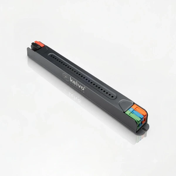 kelvo® PULSE KLV-107-0001 Ultra Slim Τροφοδοτικό/Μετασχηματιστής Class I PELV 48W 2A AC 220-240V σε DC 24V IP20 - Γκρι Ανθρακί Ματ - Μ20.1 x Π1.9 x Υ2cm - 5 Χρόνια Εγγύηση