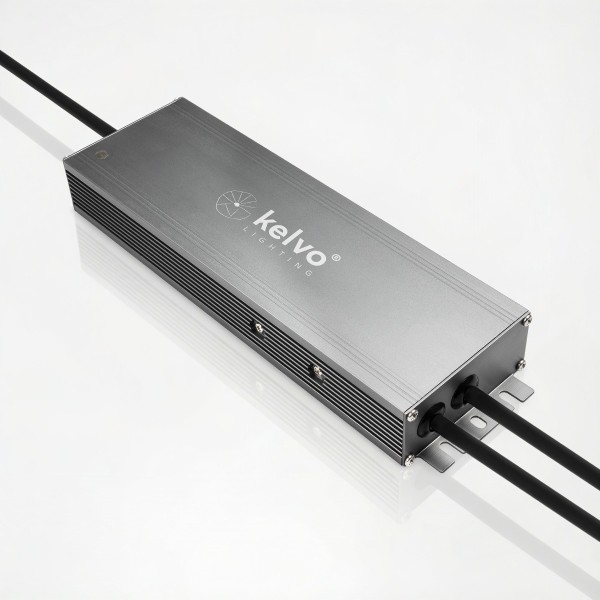 kelvo® SELAS KLV-107-0036 Τροφοδοτικό/Μετασχηματιστής Class I PELV 250W 10.4A AC 220-240V σε DC 24V Αδιάβροχο IP67 - Γκρι Ανθρακί Ματ - Μ25 x Π7.2 x Υ3.2cm - 5 Χρόνια Εγγύηση