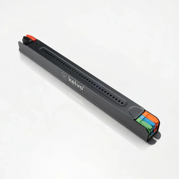 kelvo® PULSE KLV-107-0002 Ultra Slim Τροφοδοτικό/Μετασχηματιστής Class I PELV 75W 3A AC 220-240V σε DC 24V IP20 - Γκρι Ανθρακί Ματ - Μ23 x Π1.9 x Υ2cm - 5 Χρόνια Εγγύηση