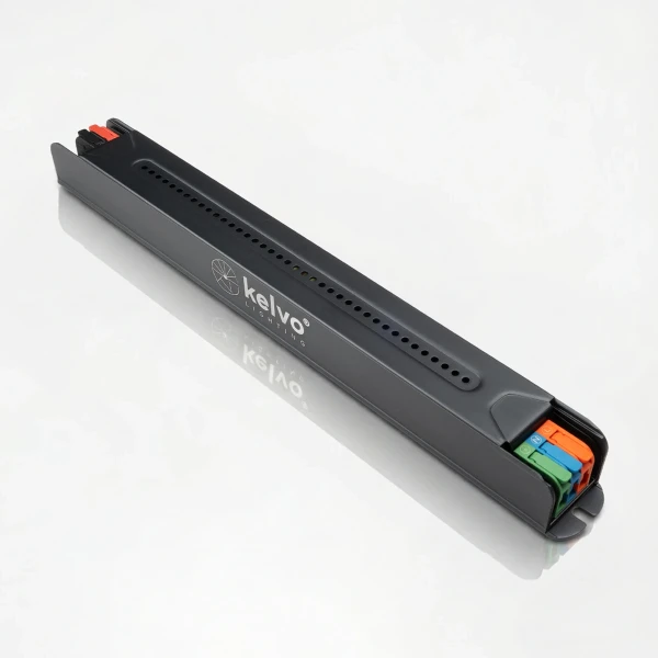 kelvo® PULSE KLV-107-0004 Ultra Slim Τροφοδοτικό/Μετασχηματιστής Class I PELV 120W 5A AC 220-240V σε DC 24V IP20 - Γκρι Ανθρακί Ματ - Μ25 x Π2.6 x Υ2.4cm - 5 Χρόνια Εγγύηση