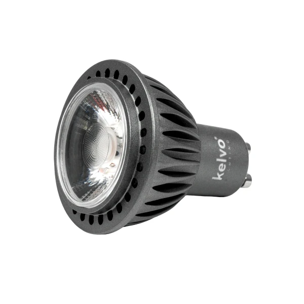 kelvo® KYRON 10° KLV-103-0007 Σποτ GU10 MR16 LED 7W 840lm CRI≥90 10° AC 220-240V IP20 Φυσικό Λευκό 4500K Dimmable - CREE CXA Chip - Γκρι Ανθρακί Ματ - Μ5 x Π5 x Υ5.8cm - 3 Χρόνια Εγγύηση