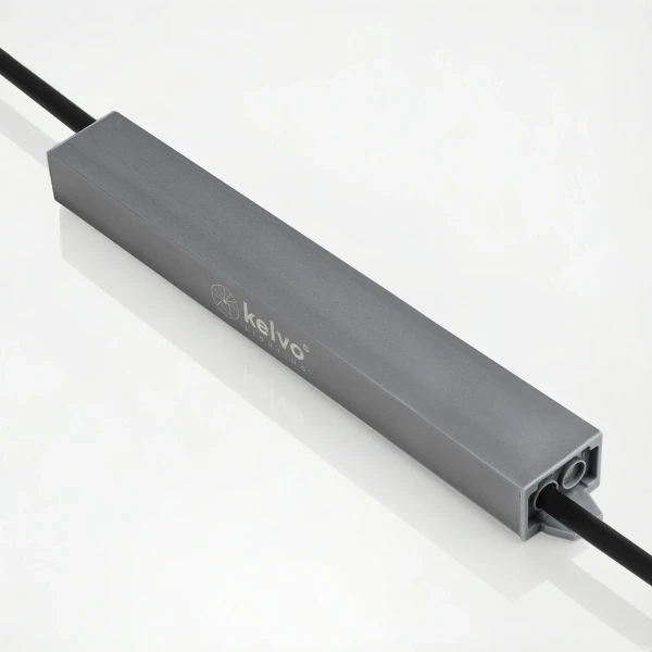 kelvo® SELAS KLV-107-0021 Τροφοδοτικό/Μετασχηματιστής Class II SELV 45W 3.75A AC 220-240V σε DC 12V Αδιάβροχο IP67 - Γκρι Ανθρακί Ματ - Μ22 x Π3 x Υ2cm - 5 Χρόνια Εγγύηση