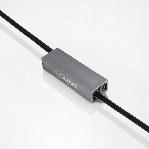 kelvo® SELAS KLV-107-0028 Τροφοδοτικό/Μετασχηματιστής Class II SELV 15W 0.63A AC 220-240V σε DC 24V Αδιάβροχο IP67 - Γκρι Ανθρακί Ματ - Μ11 x Π3 x Υ2cm - 5 Χρόνια Εγγύηση