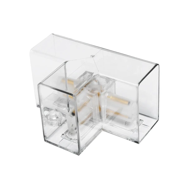 GLOBOSTAR® HEXON GLB-101-0091 Σύνδεσμος T AC 220-240V IP20 - Διάφανο - Μ7 x Π4.5 x Υ4cm