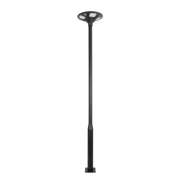 GLOBOSTAR® STILO GLB-103-0022 Στύλος/Κολώνα για Φωτιστικό Πλατείας/Πάρκου/Κήπου Αδιάβροχο IP65 - Γκρι Ανθρακί Ματ - Μ11.5 x Π7.5 x Υ300cm 