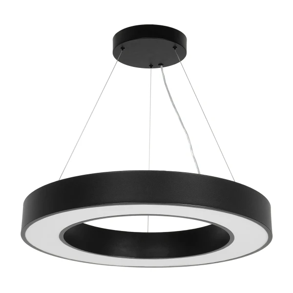kelvo® RA KLV-101-0365 Κρεμαστό Φωτιστικό Οροφής LED 67W 6700lm 120° AC 220-240V IP20 Ρυθμιζόμενο Λευκό CCT με Χειριστήριο από 2700K έως 6000K Dimmable - Lumileds SMD Chip - Μαύρο Ματ - Μ60 x Π60 x Υ8cm - 3 Χρόνια Εγγύηση