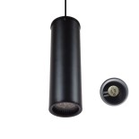 GLOBOSTAR® CANNON 01275 Μοντέρνο Κρεμαστό Φωτιστικό Οροφής με Ντουί 1 x GU10 AC 220-240V IP20 - Μαύρο - Μ6 x Π6 x Υ20cm