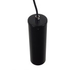 GLOBOSTAR® CANNON 01275 Μοντέρνο Κρεμαστό Φωτιστικό Οροφής με Ντουί 1 x GU10 AC 220-240V IP20 - Μαύρο - Μ6 x Π6 x Υ20cm