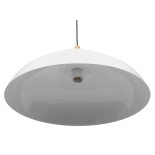 GLOBOSTAR® VALLETE 01256 Μοντέρνο Κρεμαστό Φωτιστικό Οροφής με Ντουί 1 x E27 AC 220-240V IP20 - Λευκό & Μπεζ - Μ45 x Π45 x Υ27cm