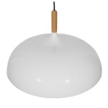 GLOBOSTAR® VALLETE 01256 Μοντέρνο Κρεμαστό Φωτιστικό Οροφής με Ντουί 1 x E27 AC 220-240V IP20 - Λευκό & Μπεζ - Μ45 x Π45 x Υ27cm