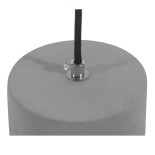 GLOBOSTAR® DURANT 01323 Μοντέρνο Κρεμαστό Φωτιστικό Οροφής με Ντουί 1 x E27 AC 220-240V IP20 - Γκρι & Χρυσό - Μ25 x Π25 x Υ31cm